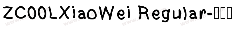 ZC00LXiaoWei Regular字体转换